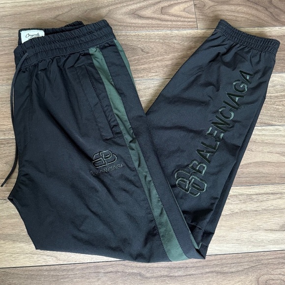 Balenciaga (Vintage) | Black Track Pants — S/M (Read Description) - Picture 1 of 5